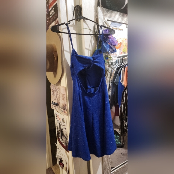 Medium Dark Blue Homecoming Dress - Picture 3 of 6